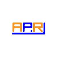 apr brief logo creatief ontwerp met vector grafisch, apr gemakkelijk en modern logo.