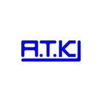 atk brief logo creatief ontwerp met vector grafisch, atk gemakkelijk en modern logo.