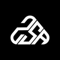 zsa brief logo creatief ontwerp met vector grafisch, zsa gemakkelijk en modern logo.
