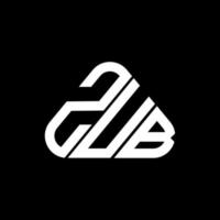 zub brief logo creatief ontwerp met vector grafisch, zub gemakkelijk en modern logo.