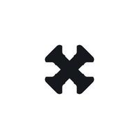 X icoon icoon. gemakkelijk stijl groot uitverkoop poster achtergrond symbool. verwijderen knop. X merk logo ontwerp element. X t-shirt afdrukken. vector voor sticker.
