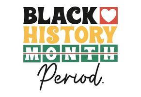 zwart geschiedenis periode vector