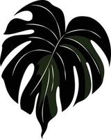 tropisch blad met groen kleur en aders vector