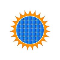 modern zonne- logo vector