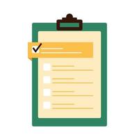 geanimeerd klembord met checklist clip art vector illustratie voor web icoon