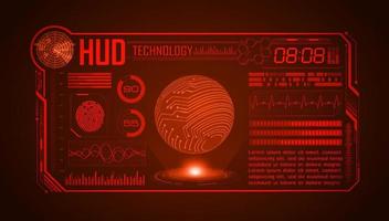 modern hud technologie scherm achtergrond vector