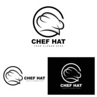 chef hoed logo, restaurant chef vector, ontwerp voor restaurant, horeca, deli, bakkerij vector