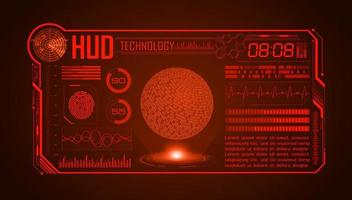 modern hud technologie scherm achtergrond vector