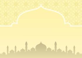 achtergrond ontwerp met illustratie van moskee vector