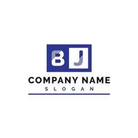 bj brief logo ontwerp vector