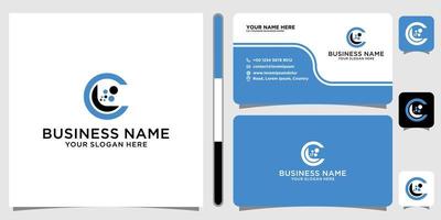 brief c met abstract laboratorium logo. c logo ontwerp , laboratorium logo ontwerp element. bruikbaar voor bedrijf vector