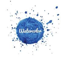 blauw waterverf plons achtergrond vector