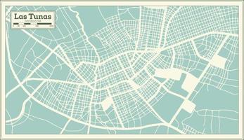 las tonijn Cuba stad kaart in retro stijl. schets kaart. vector