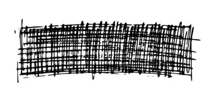 schetsen kattebelletje smeren. zwart potlood tekening in de vorm van een rechthoek Aan wit achtergrond. Super goed ontwerp voor ieder doeleinden. vector illustratie.