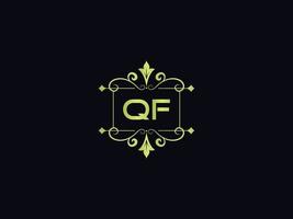 modern qf logo icoon, mooi qf luxe brief logo vector