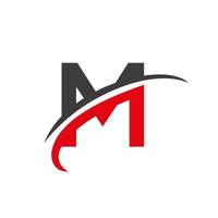 eerste brief m logo vector sjabloon modern en gemakkelijk ontwerp