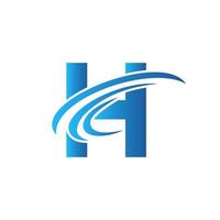 brief h logo teken ontwerp sjabloon modern, vlak en minimalistische bedrijf concept vector