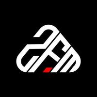 zfm brief logo creatief ontwerp met vector grafisch, zfm gemakkelijk en modern logo.