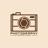 fotografie wijnoogst retro logo vector