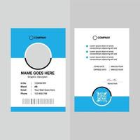 creatief modern ID kaart kaart sjabloon ontwerp vector