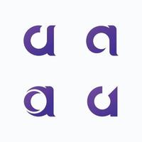 brief een logo vector sjabloon element