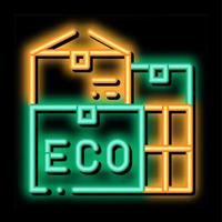 eco recycle materiaal houder verpakking vector