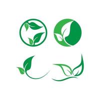 groen blad logo vector