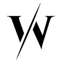 monogram brief w logotype ontwerp sjabloon. luxe, schoonheid en mode logo ontwerp vector