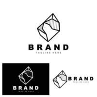 steen logo, edelsteen lijn steen ontwerp, diamant, kristal, gemakkelijk elegant, Product merk vector, natuurlijk steen icoon vector