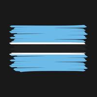botswana vlag borstel ontwerp vector illustratie