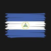 nicaragua vlag borstel vector