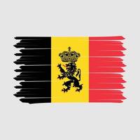 belgische vlag borstel vector