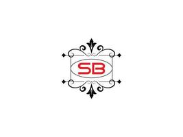 alfabet sb logo afbeelding, creatief sb luxe brief logo icoon vector