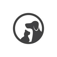 huisdier winkel silhouet logo vector illustratie