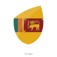 vlag van sri lanka. vector