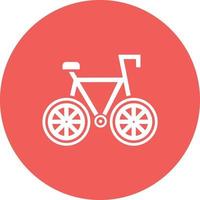 fiets glyph cirkel achtergrond icoon vector