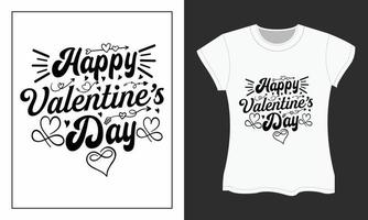 Valentijn SVG t-shirt ontwerp, gelukkig Valentijn s dag vector