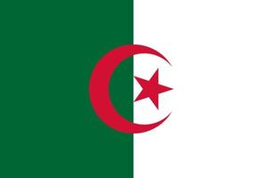 Algerije vlag eenvoudige illustratie voor onafhankelijkheidsdag of verkiezing vector