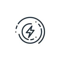 elektriciteit icoon vector geïsoleerd Aan wit achtergrond voor uw web en mobiel app ontwerp, elektriciteit en opladen logo concept