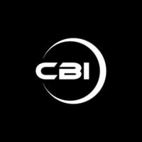 cbi brief logo ontwerp in illustratie. vector logo, schoonschrift ontwerpen voor logo, poster, uitnodiging, enz.