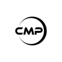 cmp brief logo ontwerp in illustratie. vector logo, schoonschrift ontwerpen voor logo, poster, uitnodiging, enz.
