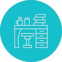 studie tafel lijn cirkel achtergrond icoon vector
