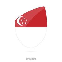 vlag van Singapore. vector