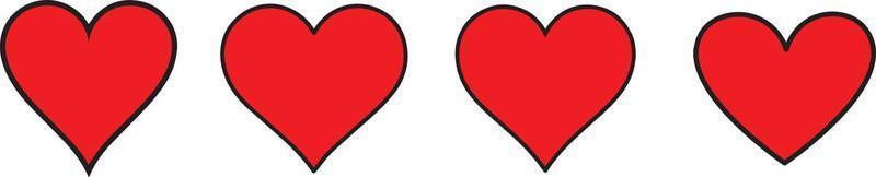 hart symbool. hart icoon. vormig logo. geliefden, romantiek, valentijnskaarten, valentijn, romantisch, concept, kaart, huwelijk, twee, dag, verscheidenheid, affectie, geluk vector