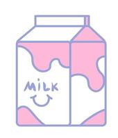 pakket van melk, zuivel producten voor baby's voeden vector