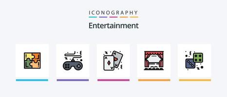 vermaak lijn gevulde 5 icoon pak inclusief steen. schaken. gamepad. pion. ipod. creatief pictogrammen ontwerp vector