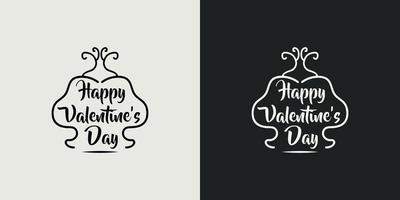 gelukkig Valentijnsdag dag t-shirt typografie belettering ontwerp. romantisch belettering ontwerp.valentines dag t- overhemd ontwerp. illustratie voor prints Aan t-shirts, Tassen en posters , voor snijdend machine. vector