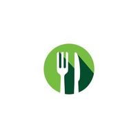 messen en vorken gemakkelijk icoon logo vector
