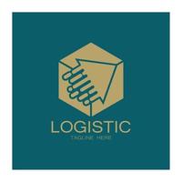 logistiek logo icoon illustratie vector ontwerp distributie symbool levering van goederen economie financiën