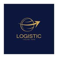 logistiek logo icoon illustratie vector ontwerp distributie symbool levering van goederen economie financiën